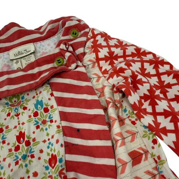Matilda Jane Secret Fields Candy Cane Knit Top Girls Boho Preppy Toddler 4 FLAW - Picture 2 of 5
